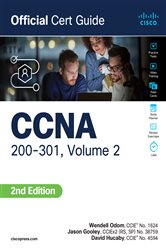 Book cover: CCNA 200-301 Official Cert Guide, Volume 2, by Wendell Odom (preview)
