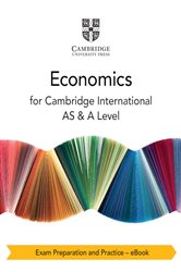 Book cover: Cambridge International AS & A Level Economics Exam Preparation and Practice – eBook, by Susan Grant (preview)