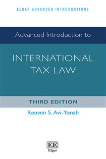 Book cover: Advanced Introduction to International Tax Law, by Reuven S Avi-Yonah (preview)