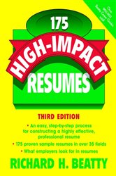 Book cover: 175 High-Impact Resumes, by Richard H. Beatty (preview)