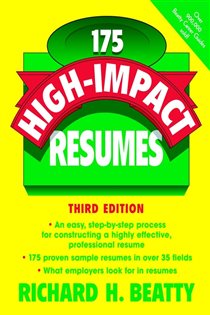 Book cover: 175 High-Impact Resumes, by Richard H. Beatty (preview)