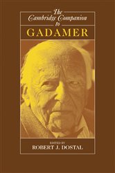 Book cover: The Cambridge Companion to Gadamer, edited by Robert J. Dostal (preview)
