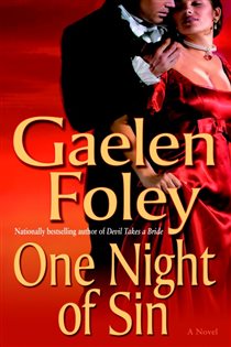 Book cover: One Night of Sin (Book 6 of Knight Miscellany) by Gaelen Foley (preview)