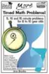 Book cover: More Timed Math Problems, by Jane Bourke (preview)