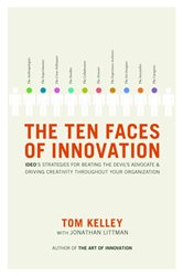 Book cover: The Ten Faces of Innovation, by Tom Kelley (preview)
