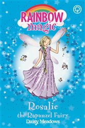 Book cover: Rosalie the Rapunzel Fairy (Book 3 of Rainbow Magic) by Daisy Meadows (preview)