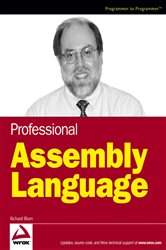 Book cover: Professional Assembly Language, by Richard Blum (preview)