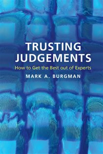 Book cover: Trusting Judgements, by Mark A. Burgman (preview)