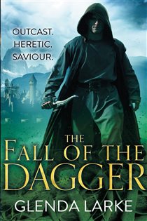 Book cover: The Fall of the Dagger (Book 3 of The Forsaken Lands) by Glenda Larke (preview)