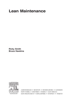 Book cover: Lean Maintenance, by Ricky Smith (preview)