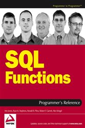 Book cover: SQL Functions Programmer's Reference, by Arie Jones (preview)