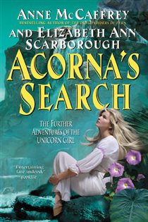 Book cover: Acorna's Search (Book 5 of Acorna series) by Anne McCaffrey (preview)