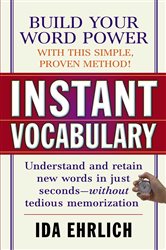 Book cover: Instant Vocabulary, by Ida Ehrlich (preview)