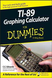 Book cover: TI-89 Graphing Calculator For Dummies, by C. C. Edwards (preview)