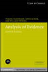 Book cover: Analysis of Evidence, by Terence Anderson (preview)