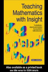 Book cover: Teaching Mathematics with Insight, by Anne D. Cockburn (preview)