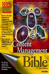 Book cover: Content Management Bible, by Bob Boiko (preview)