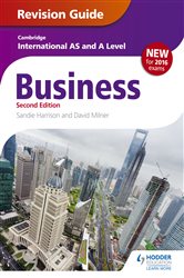 Book cover: Cambridge International AS/A Level Business Revision Guide 2nd edition, by Sandie Harrison (preview)