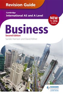 Book cover: Cambridge International AS/A Level Business Revision Guide 2nd edition, by Sandie Harrison (preview)
