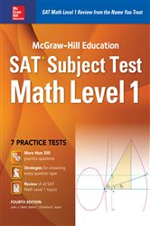Book cover: McGraw-Hill Education SAT Subject Test Math Level 1 4th Ed., by John J. Diehl (preview)