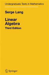 Book cover: Linear Algebra, by Serge Lang (preview)
