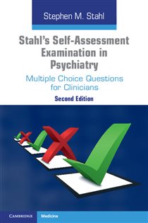 Book cover: Stahl's Self-Assessment Examination in Psychiatry, by Stephen M. Stahl (preview)