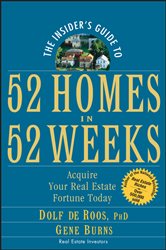 Book cover: The Insider's Guide to 52 Homes in 52 Weeks, by Dolf de Roos (preview)