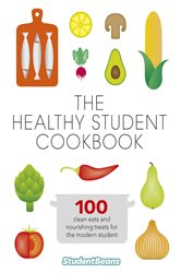 Book cover: The Healthy Student Cookbook, by studentbeans.com (preview)