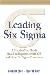 Book cover: Leading Six Sigma, by Ron D. Snee (preview)