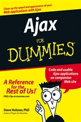 Book cover: Ajax For Dummies, by Steve Holzner (preview)