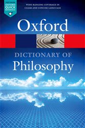 Book cover: The Oxford Dictionary of Philosophy, by Simon Blackburn (preview)