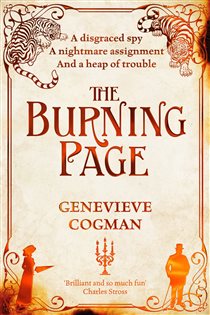 Book cover: The Burning Page (Book 3 of The Invisible Library series) by Genevieve Cogman (preview)
