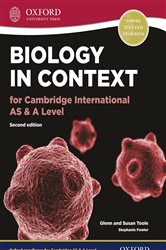 Book cover: Biology in Context for Cambridge International AS & A Level, by Glen Toole (preview)