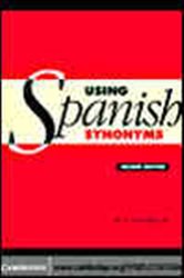 Book cover: Using Spanish Synonyms, by R. E. Batchelor (preview)