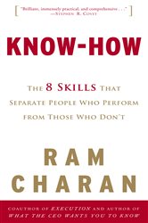 Book cover: Know-How, by Ram Charan (preview)