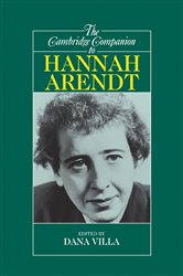 Book cover: The Cambridge Companion to Hannah Arendt, edited by Dana Villa (preview)