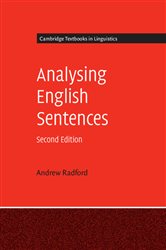 Book cover: Analysing English Sentences, by Andrew Radford (preview)