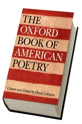 Book cover: The Oxford Book of American Poetry, edited by David Lehman (preview)