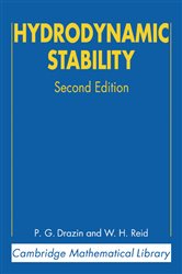 Book cover: Hydrodynamic Stability, by P. G. Drazin (preview)