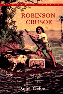 Book cover: Robinson Crusoe, by Daniel Defoe (preview)
