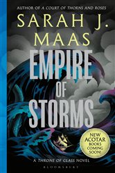 Book cover: Empire of Storms (Book 5 of Throne of Glass) by Sarah J. Maas (preview)