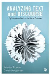 Analyzing Text and Discourse: Eight Approaches for the Social Sciences