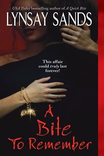 Book cover: A Bite to Remember (Book 5 of Argeneau Vampire) by Lynsay Sands (preview)