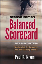 Book cover: Balanced Scorecard Step-by-Step, by Paul R. Niven (preview)