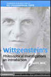 Book cover: Wittgenstein's Philosophical Investigations, by David G. Stern (preview)