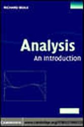 Book cover: Analysis, by Richard Beals (preview)