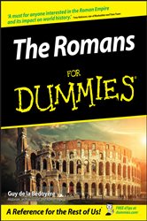 Book cover: The Romans For Dummies, by Guy de la Bedoyere (preview)