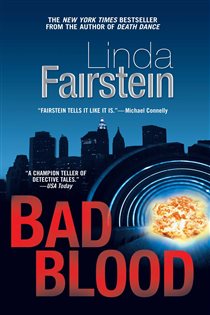 Book cover: Bad Blood, by Linda Fairstein (preview)