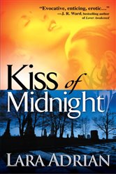 Book cover: Kiss of Midnight (Book 1 of Midnight Breed) by Lara Adrian (preview)