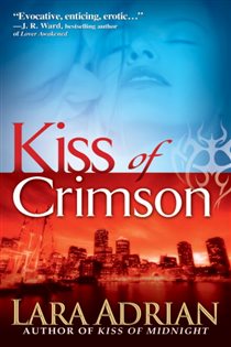 Book cover: Kiss of Crimson (Book 2 of Midnight Breed) by Lara Adrian (preview)